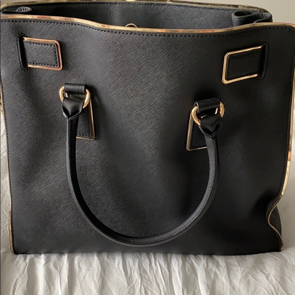 Black and Gold Michael Kors Chain Tote - Picture 7 of 7